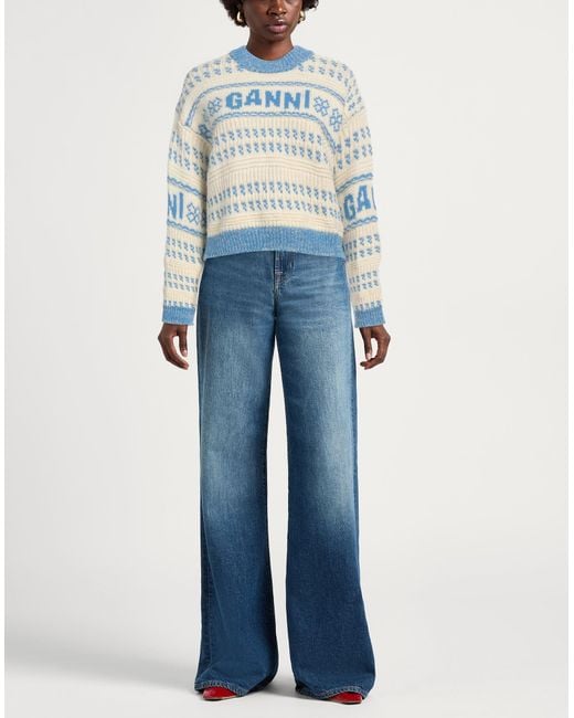 Pullover Ganni de color Blue