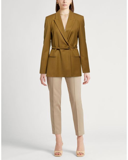 Alysi Green Chocolat Blazer Polyester, Virgin Wool