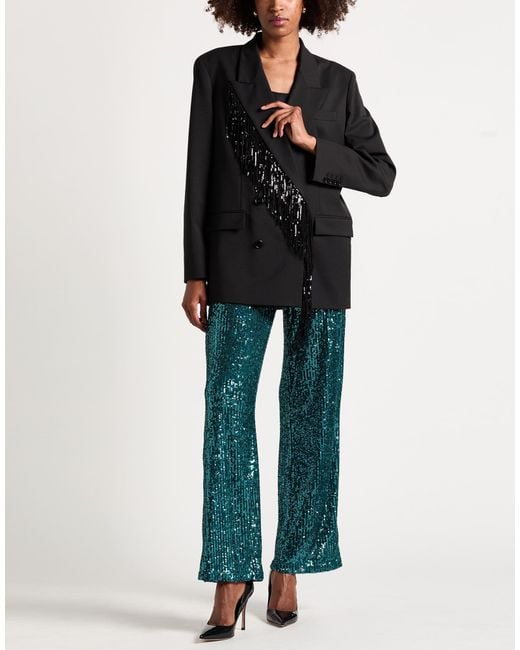 Jucca Black Blazer Polyester, Virgin Wool, Elastane