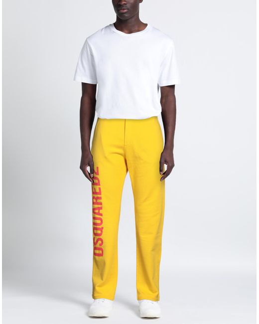 DSquared² Yellow Trouser for men