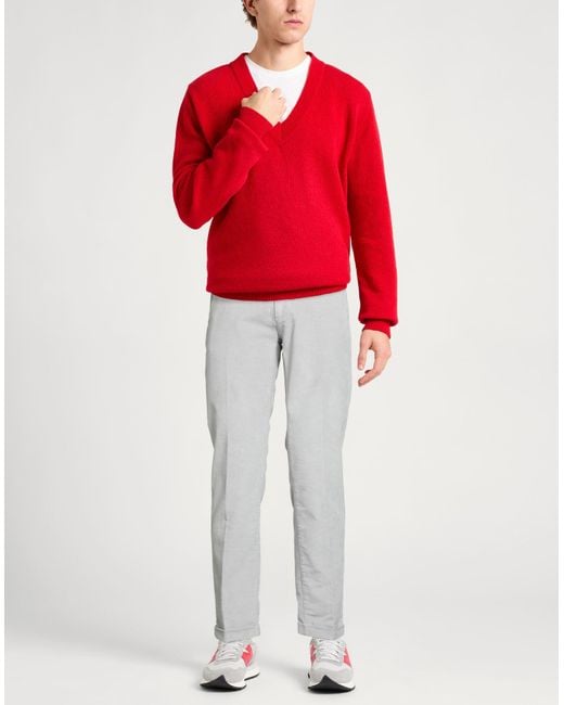 RE_HASH Gray Light Pants Cotton, Modal, Elastane for men
