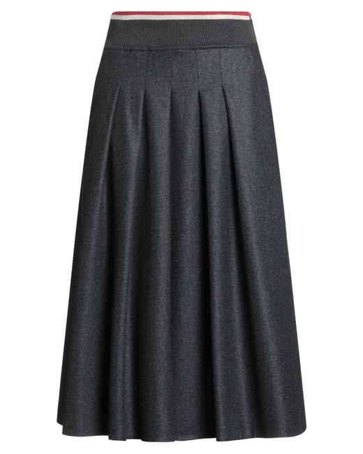 Brunello Cucinelli Gray Midi Skirt
