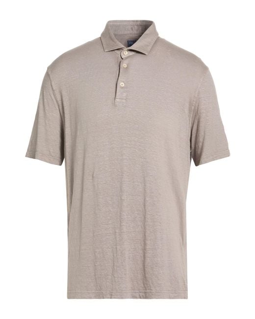 Fedeli Gray Polo Shirts for men