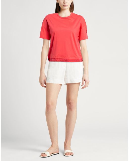 Herno Red T-Shirt Cotton, Elastane