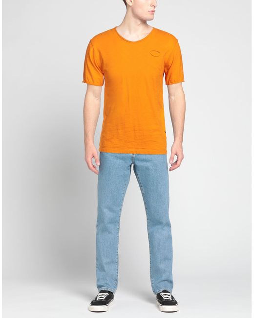 Grey Daniele Alessandrini Orange T-shirt for men