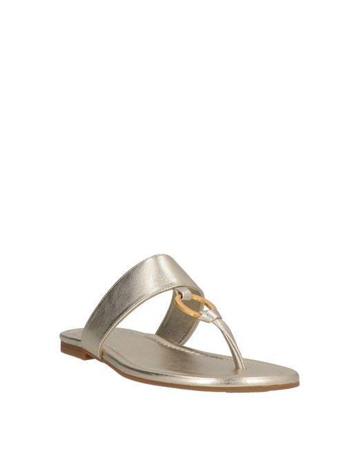 Odissi White Thong Sandal Leather