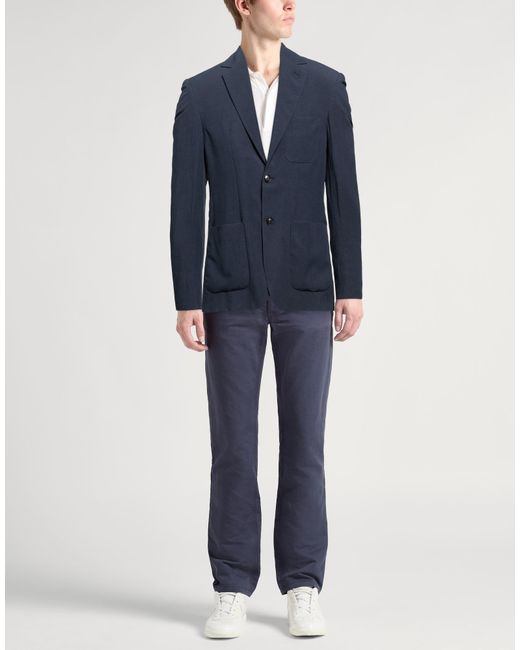 Liu Jo Blue Blazer Viscose, Linen for men