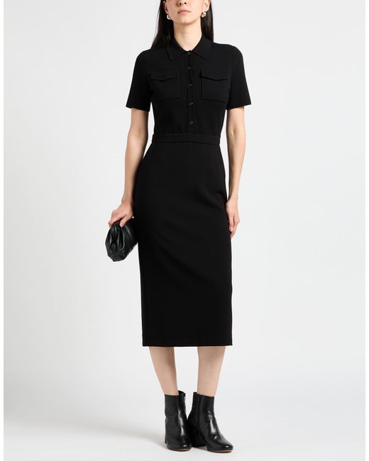 Theory Black Midi Dress