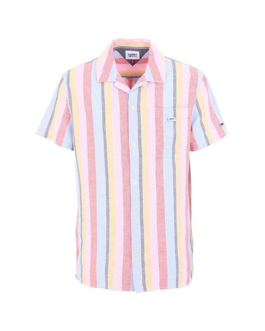 Camisa Tommy Hilfiger de hombre de color Rojo | Lyst