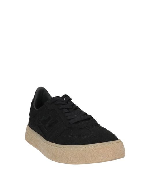 Flamingos' Life Black Sneakers Leather for men