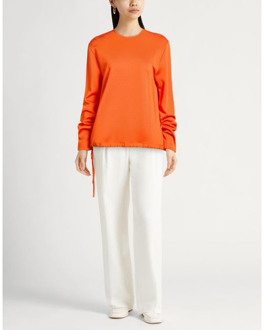 Jil Sander Orange Top Viscose, Virgin Wool, Polyamide, Elastane