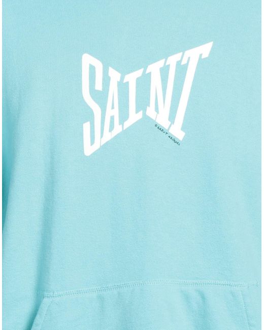 Saint Michael Blue Sweatshirt for men