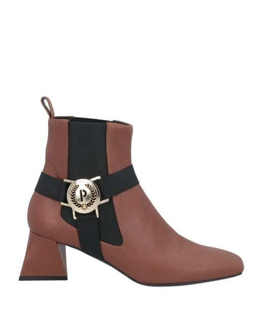 Pollini Brown Ankle Boots