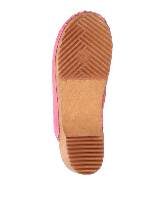 FIGURE DECORATIVE Pink Mules & Clogs Leather