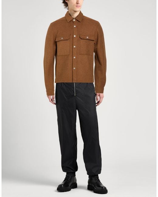 Rick Owens Brown Camel Jacket Cotton for men