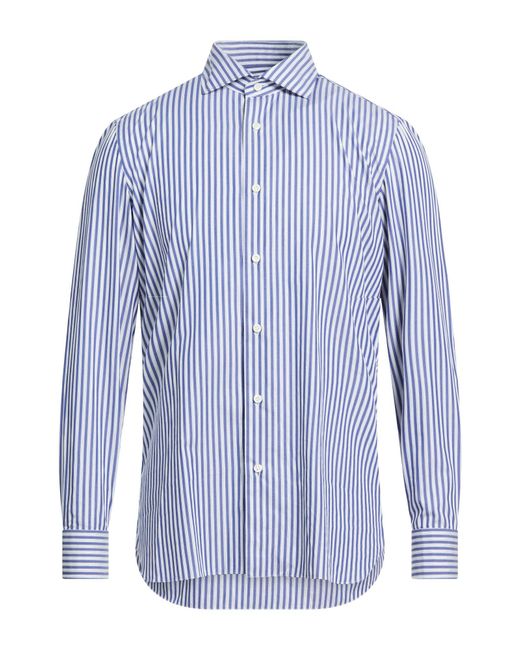 Luigi Borrelli Napoli Blue Shirts for men