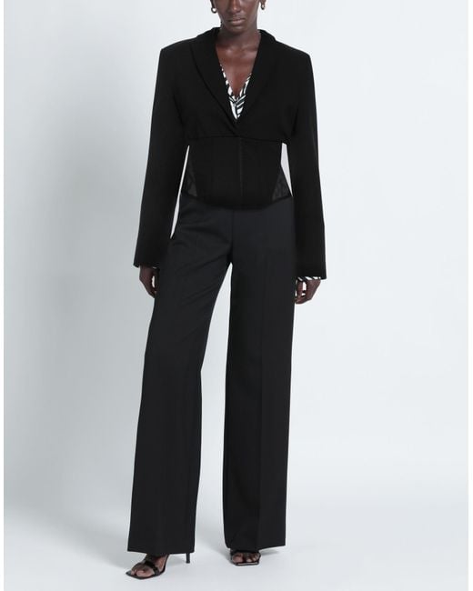 Pinko Black Blazer Viscose, Polyamide, Elastane