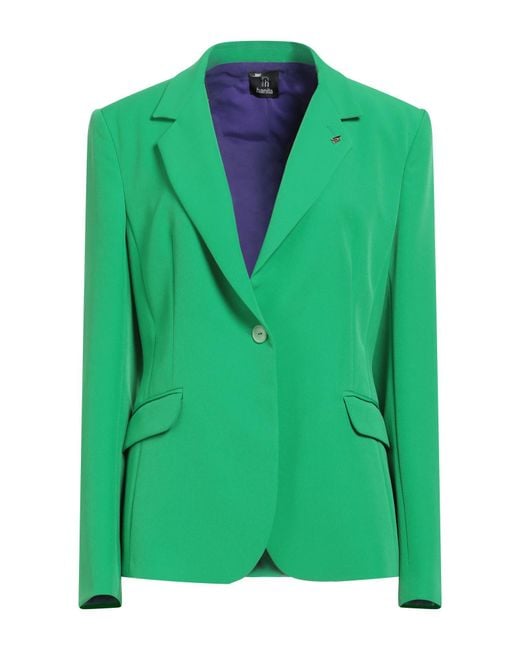 Hanita Green Blazer Polyester, Elastane