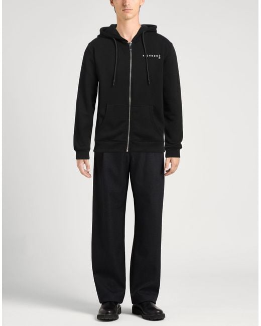 Richmond X Black Sweatshirt Cotton, Polyester for men