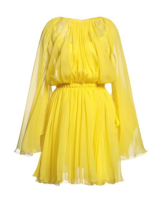 Dolce & Gabbana Yellow Mini-Kleid