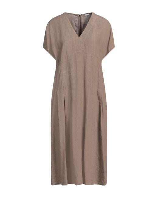 Peserico Brown Midi-Kleid