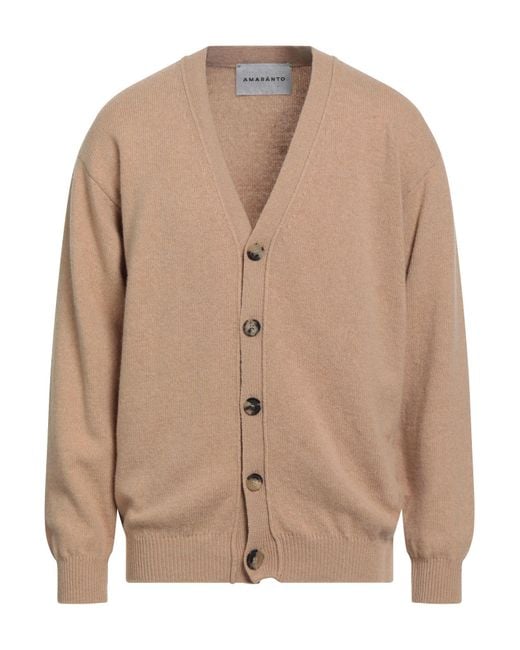 Amaranto Brown Cardigan Wool, Cashmere for men
