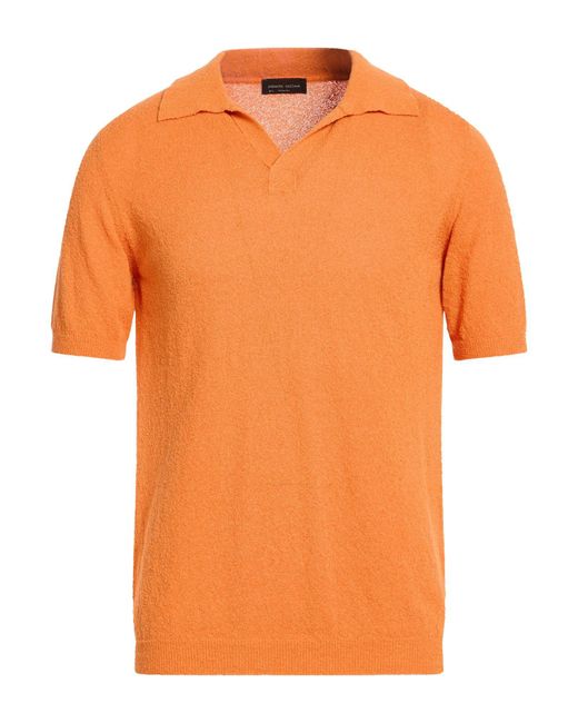 Polo di Roberto Collina in Orange da Uomo