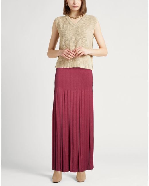 Gentry Portofino Red Maxi Skirt
