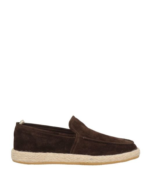 Officine Creative Brown Dark Loafers Leather for men