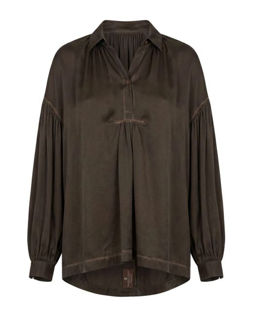 Uma Wang Brown Top Silk