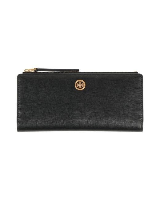 Tory Burch Black Wallet Textile Fibers