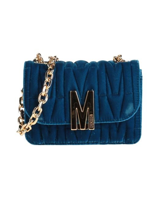 Moschino Blue Couture -- Cross-Body Bag Textile Fibers