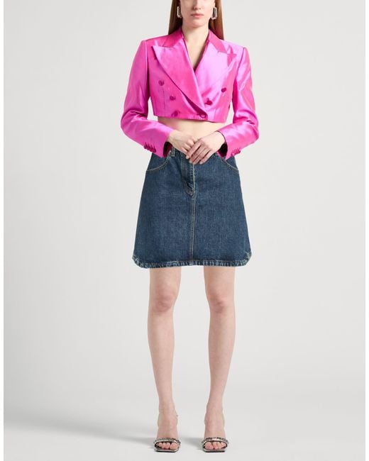 Givenchy Blue Denim Skirt Cotton