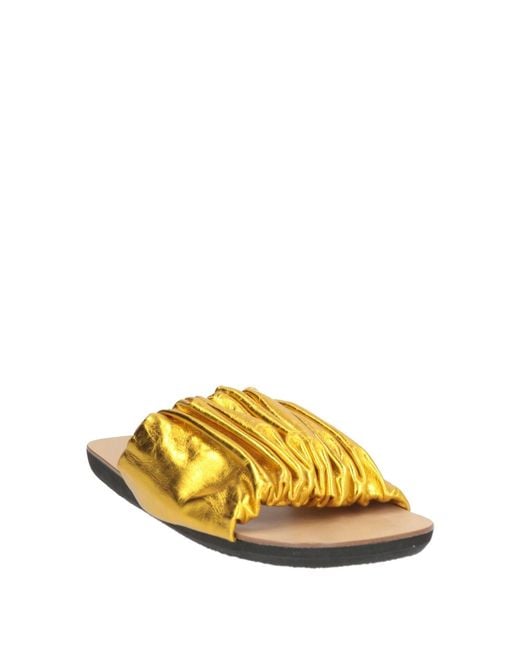 Jil Sander Yellow Sandals