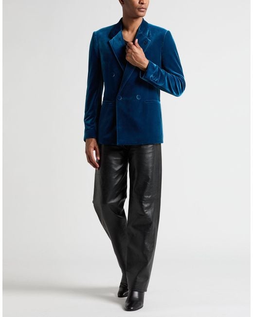 Lardini Blue Blazer Polyester, Elastane for men