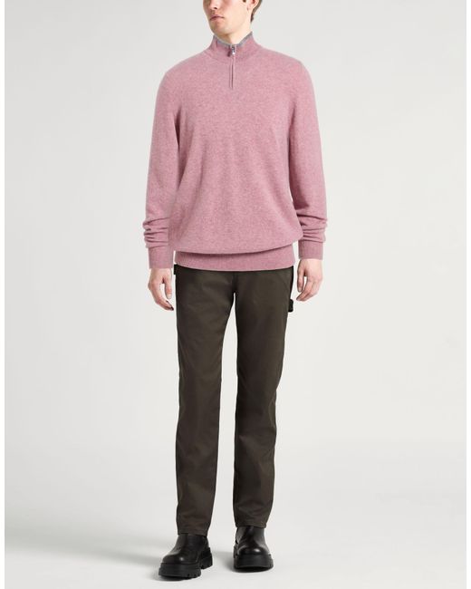 Fedeli Pink Sweaters for men