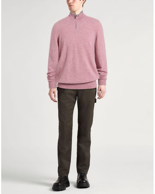 Fedeli Pink Sweaters for men