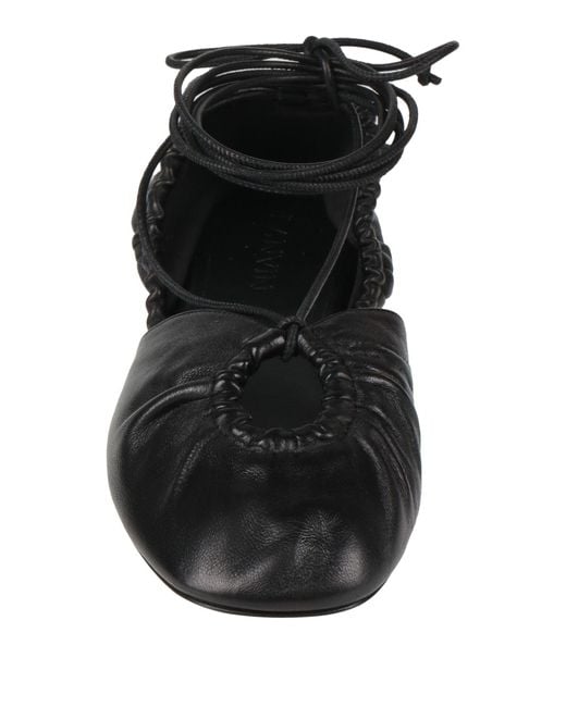 Lanvin Black Ballet Flats