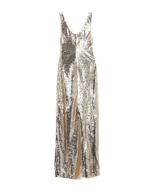 Elisabetta Franchi Metallic Maxi Dress