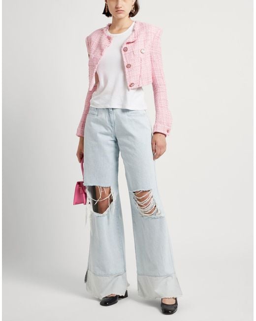 Gcds Pink Jacket Cotton, Polyester, Acrylic, Polyamide