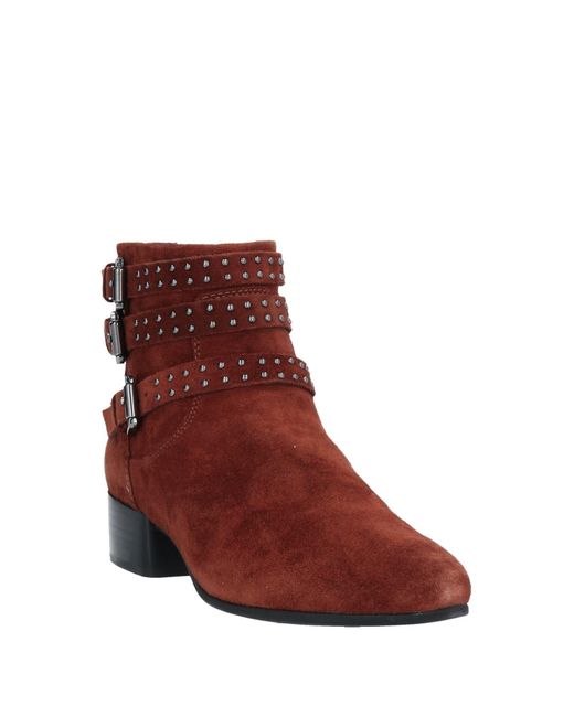 Geox Brown Rust Ankle Boots Soft Leather