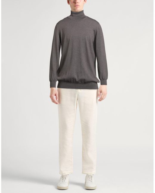 Tagliatore Gray Turtleneck Virgin Wool for men