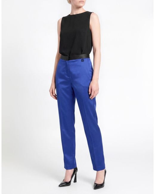 Gaelle Paris Blue Pants Polyester, Elastane
