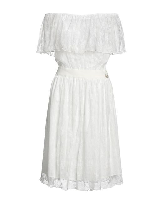 Blugirl Blumarine White Midi Dress