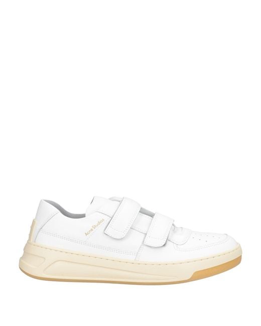 Acne White Sneakers Leather