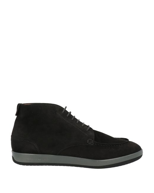 Emporio Armani Black Ankle Boots Leather for men