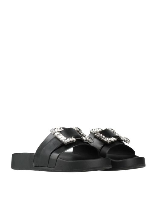 Sergio Rossi Black Sandals Rubber