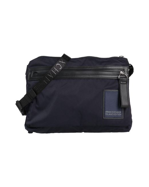ARMANI EXCHANGE Blue Cross-Body Bag Polyester for men