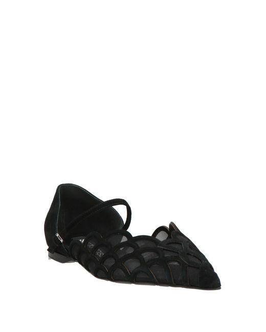 Sergio Rossi Black Ballet Flats