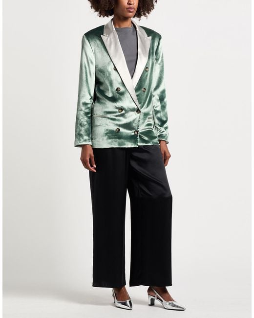 Alberta Ferretti Green Blazer Viscose